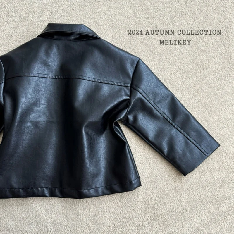 Melikey - Korean Children Fashion - #Kfashion4kids - Half Leather Jacket - 8