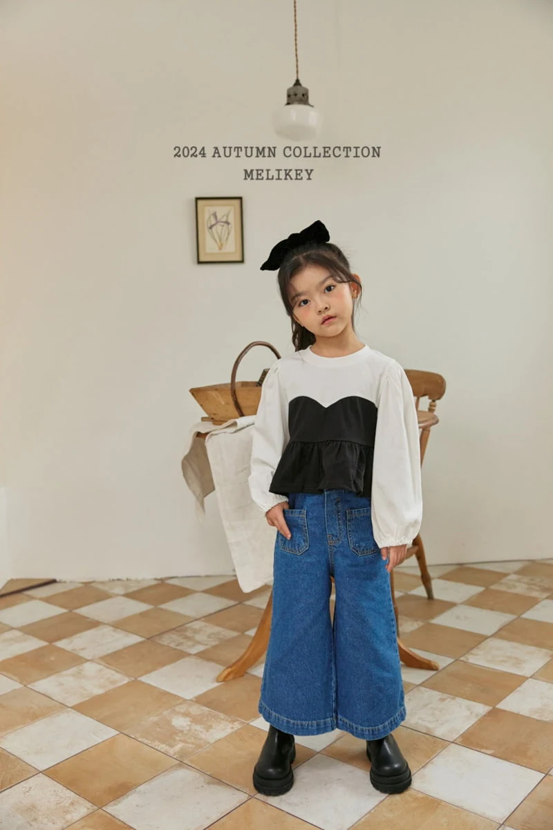 Melikey - Korean Children Fashion - #childofig - Two Tone Puff Tee - 9