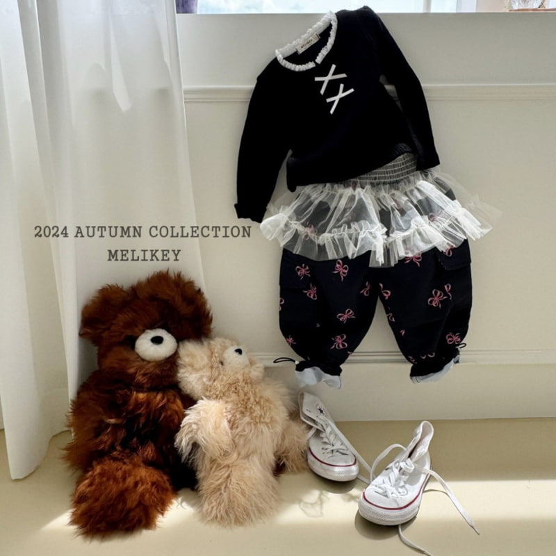 Melikey - Korean Children Fashion - #childofig - Two Ribbon Cargo Pants - 11