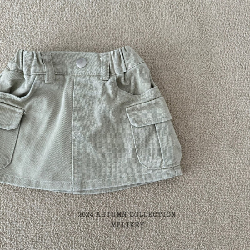 Melikey - Korean Children Fashion - #childofig - Cargo Mini Skirt - 7