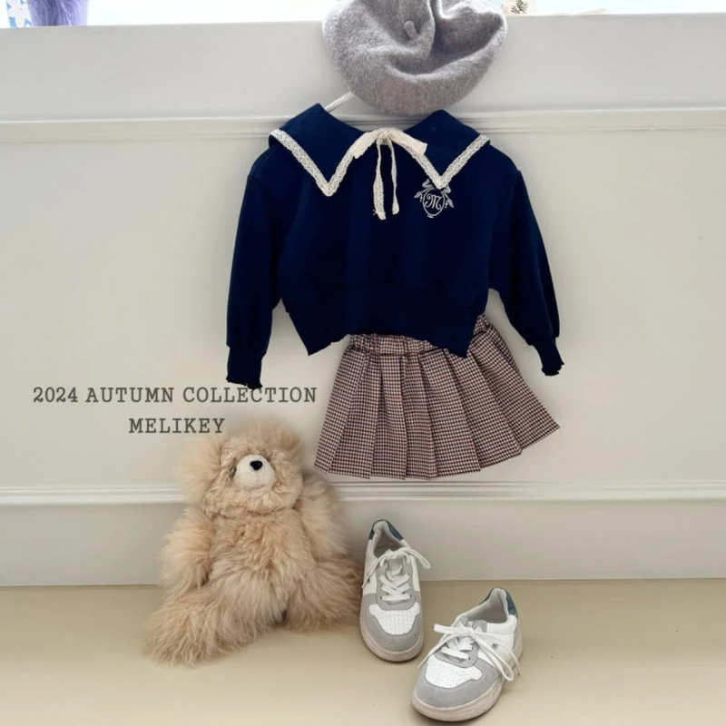 Melikey - Korean Children Fashion - #childrensboutique - Check Pleats Skirt - 9