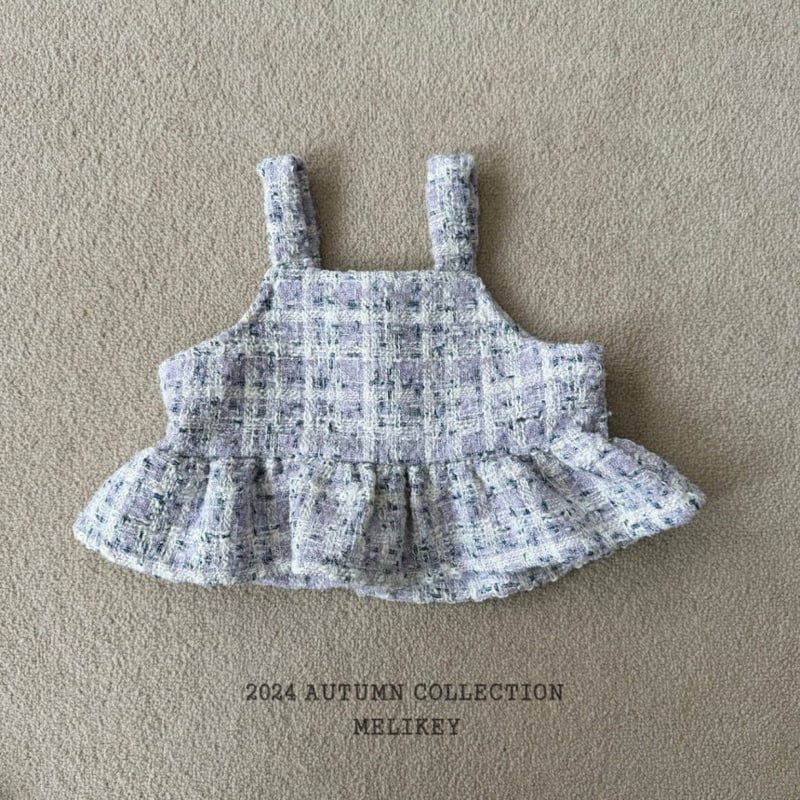 Melikey - Korean Children Fashion - #childrensboutique - Tweed Bustier - 10