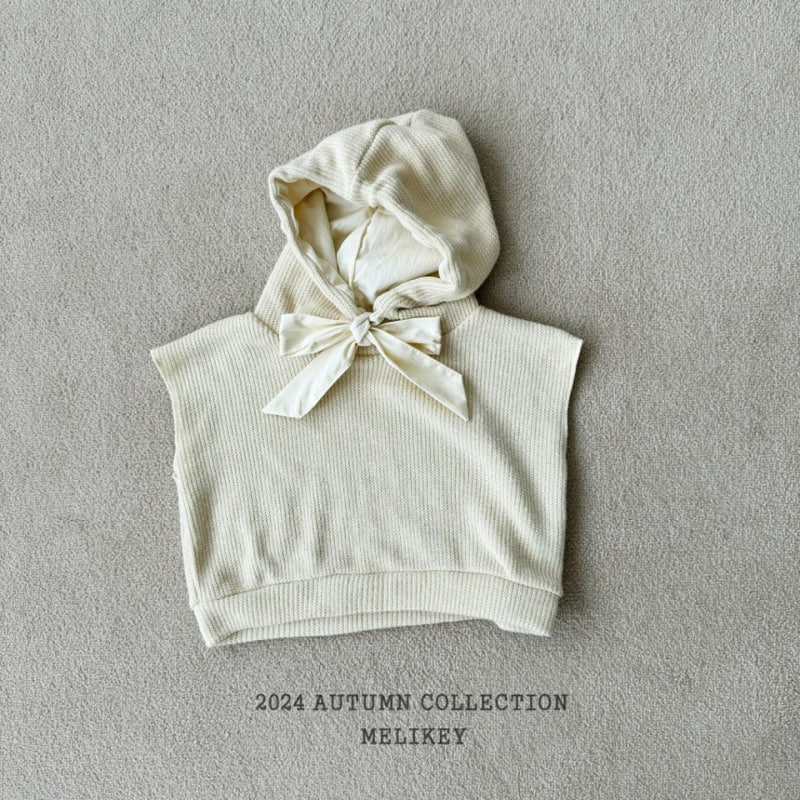 Melikey - Korean Children Fashion - #childrensboutique - Knit Hood Vest  - 8