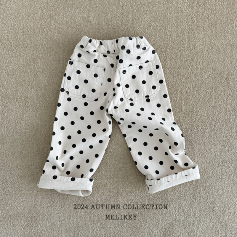 Melikey - Korean Children Fashion - #childrensboutique - Dot Cotton Pants - 3