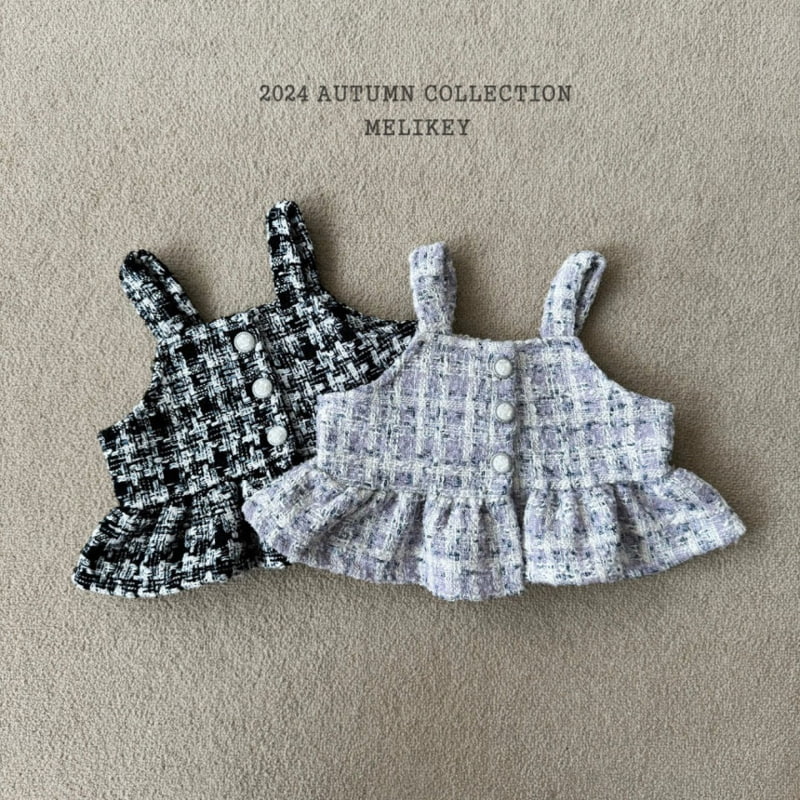 Melikey - Korean Children Fashion - #designkidswear - Tweed Bustier - 11