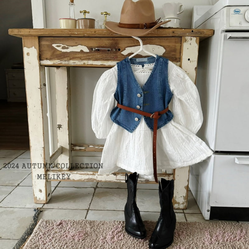 Melikey - Korean Children Fashion - #designkidswear - Texas Denim Vest - 12