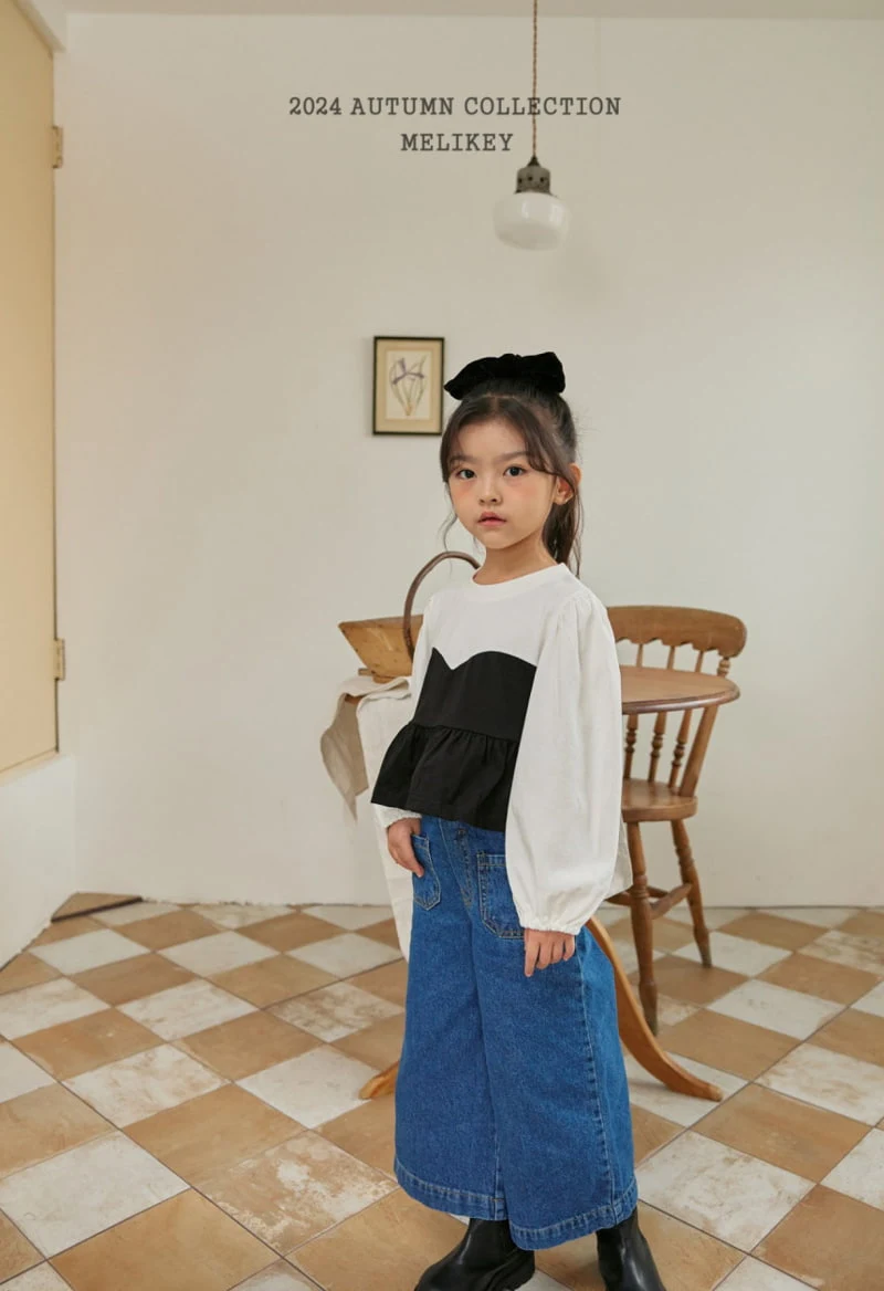 Melikey - Korean Children Fashion - #discoveringself - Two Tone Puff Tee - 12