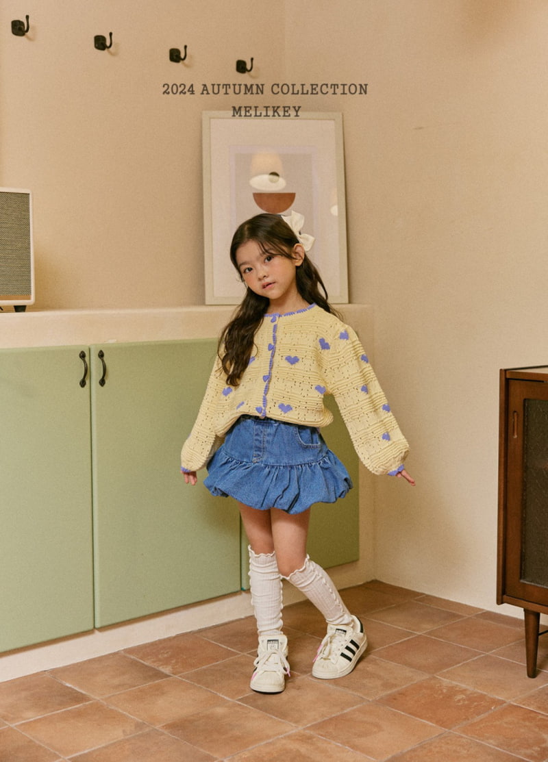 Melikey - Korean Children Fashion - #discoveringself - Frill Denim Skirt - 8