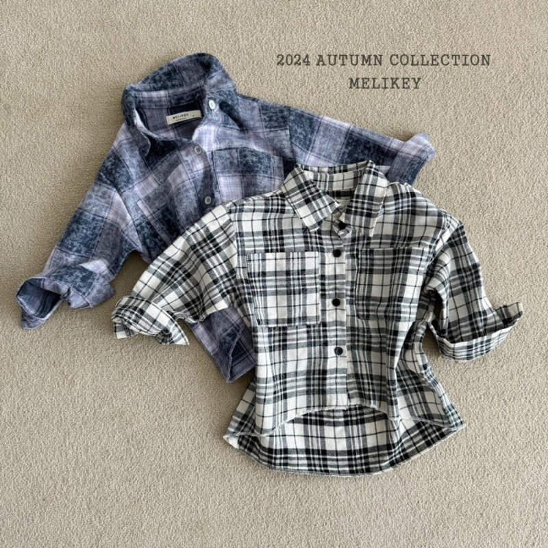 Melikey - Korean Children Fashion - #discoveringself - Vintage Check Shirt - 2