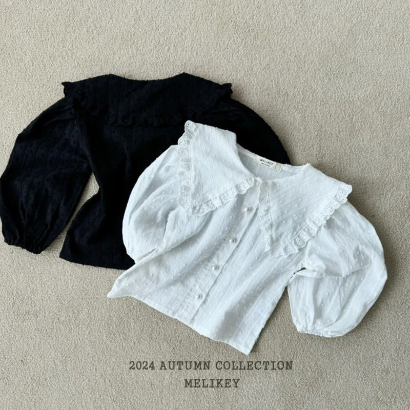 Melikey - Korean Children Fashion - #discoveringself - French Frill Blouse - 6