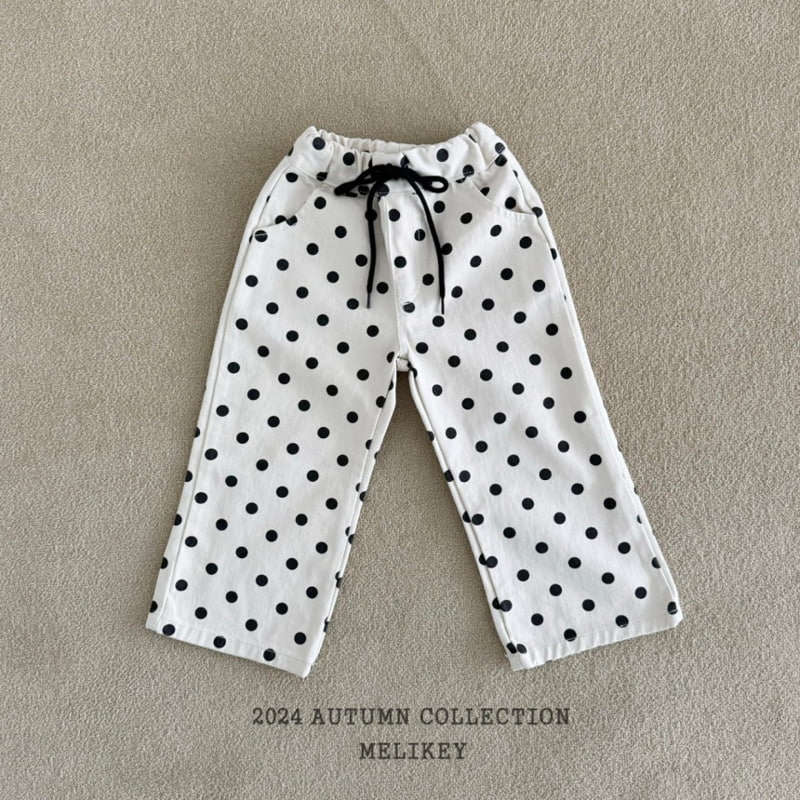 Melikey - Korean Children Fashion - #discoveringself - Dot Cotton Pants - 5