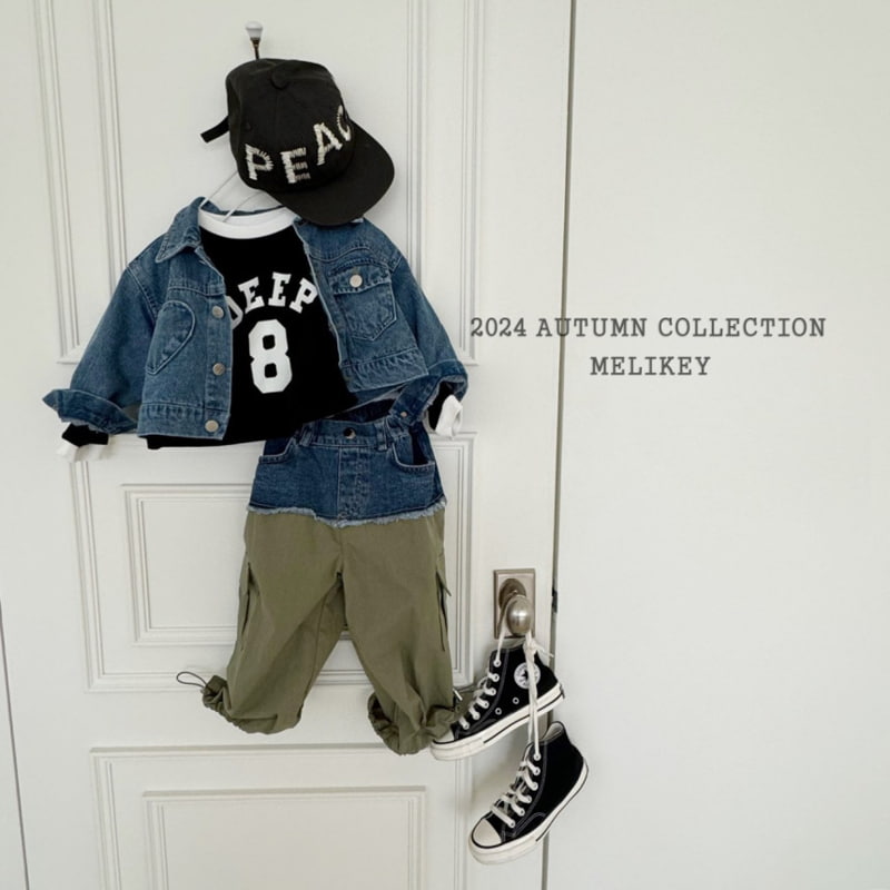 Melikey - Korean Children Fashion - #fashionkids - Unbalance Pocket Denim Jacket - 10