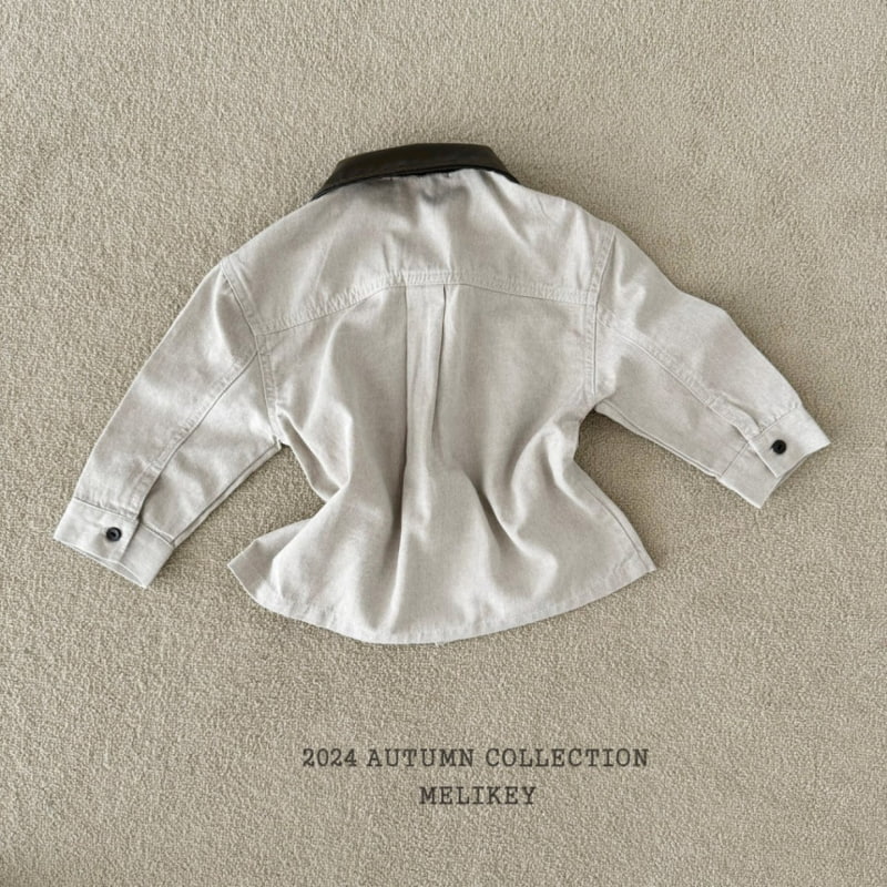 Melikey - Korean Children Fashion - #fashionkids - Leather Collar Shirts - 2