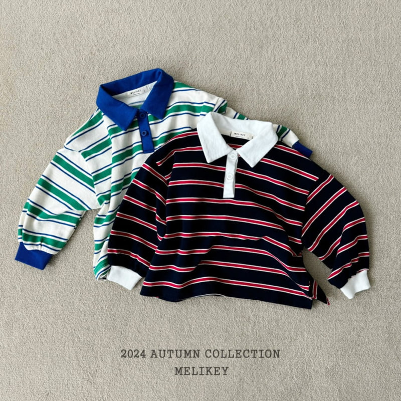 Melikey - Korean Children Fashion - #fashionkids - Colored Collar Sweatshirts