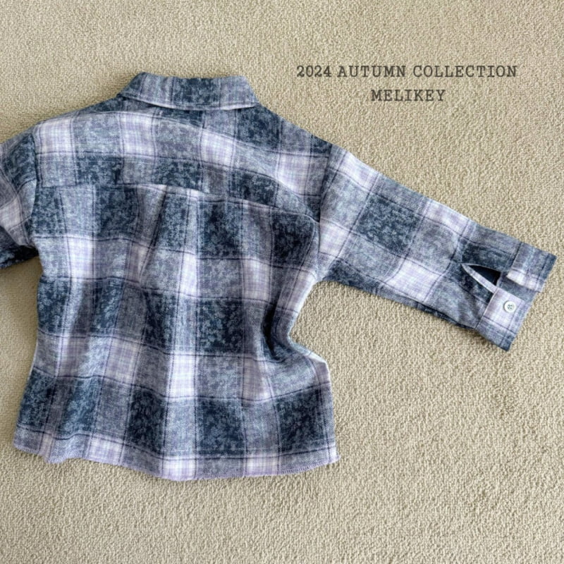 Melikey - Korean Children Fashion - #fashionkids - Vintage Check Shirt - 3