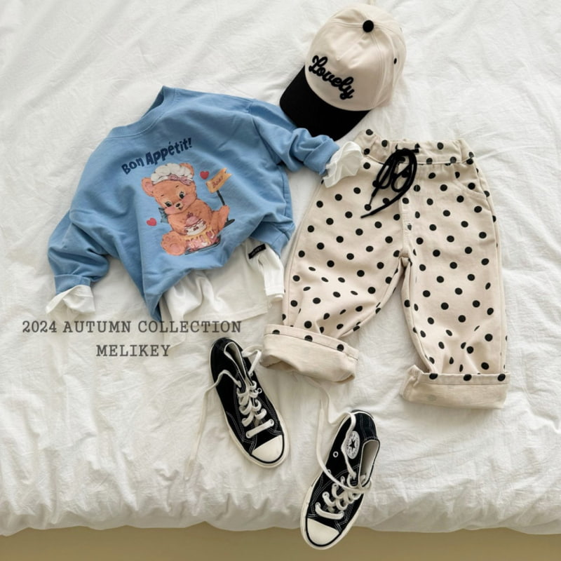 Melikey - Korean Children Fashion - #fashionkids - Dot Cotton Pants - 6