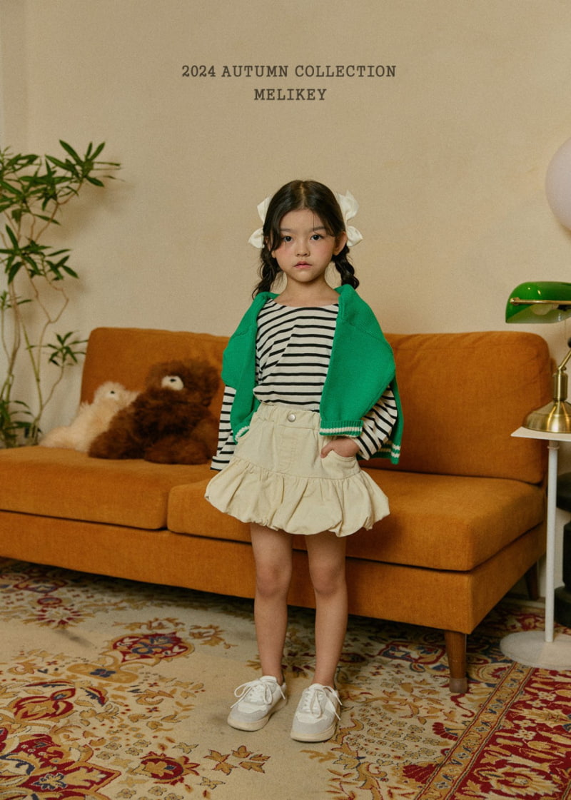 Melikey - Korean Children Fashion - #kidsshorts - Frill Corduroy Skirt - 12