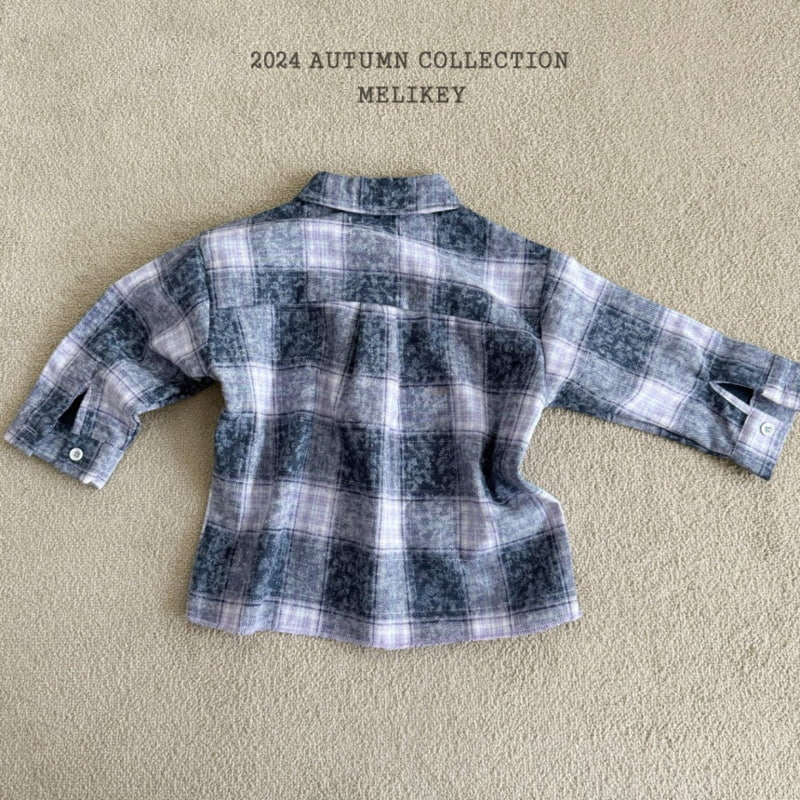 Melikey - Korean Children Fashion - #fashionkids - Vintage Check Shirt - 4