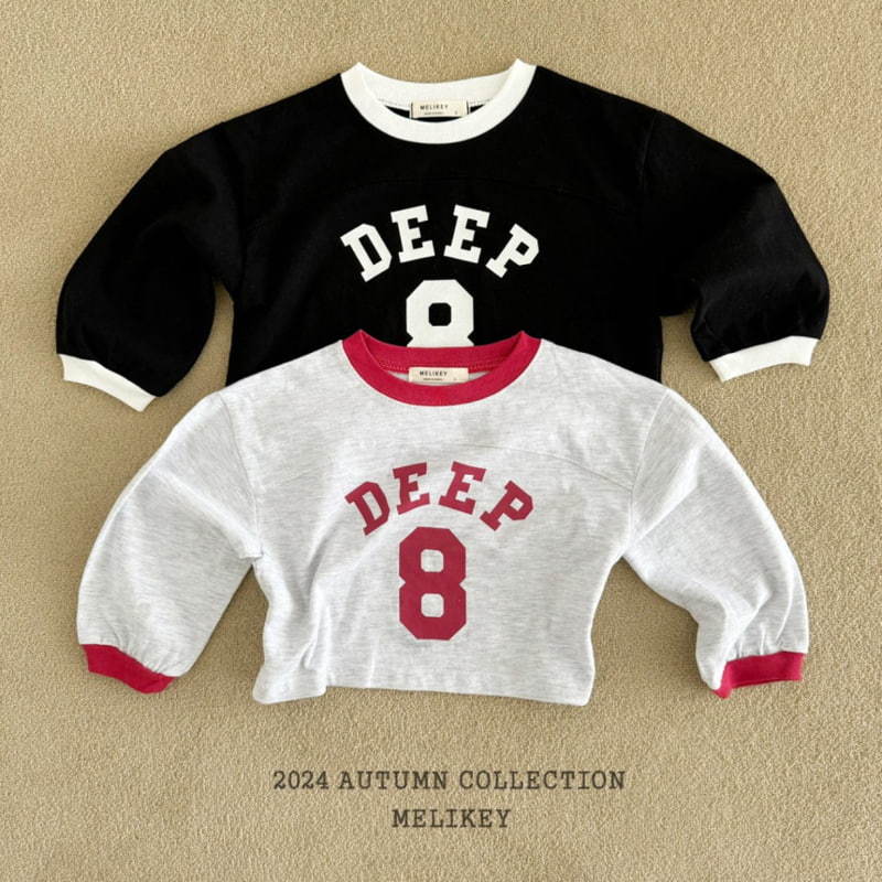 Melikey - Korean Children Fashion - #kidsshorts - Deep 8 Tee - 2