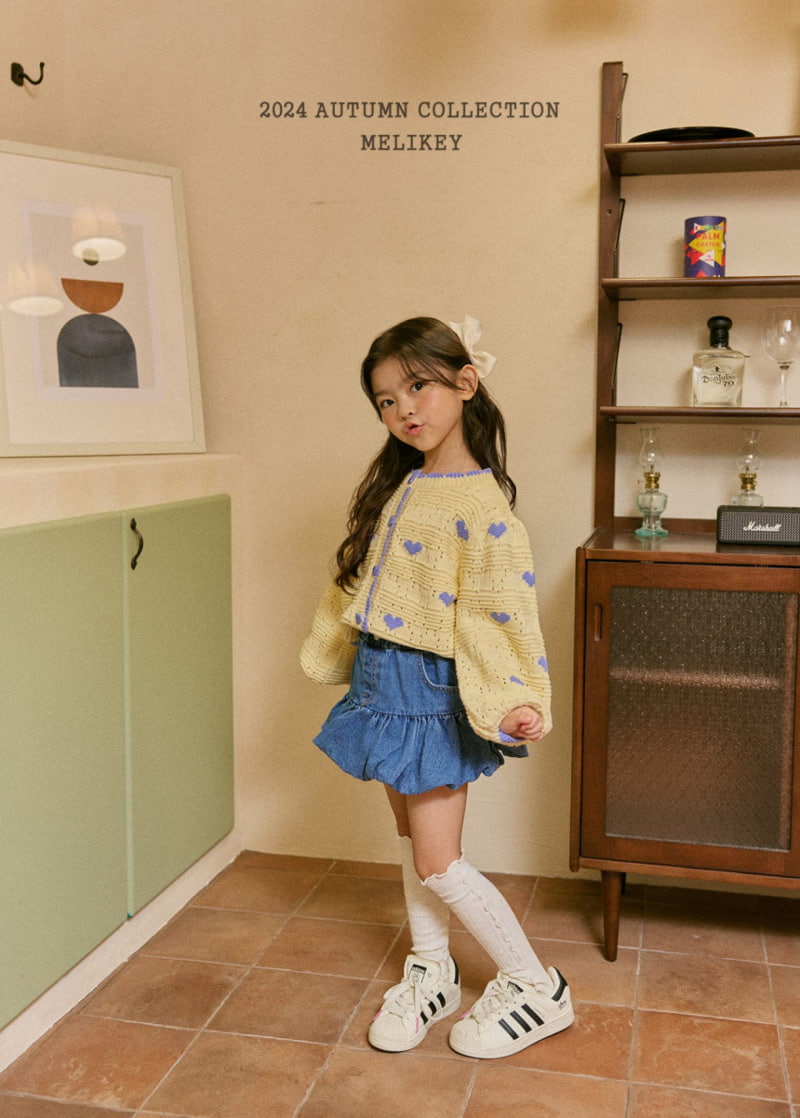 Melikey - Korean Children Fashion - #kidsstore - Frill Denim Skirt - 11