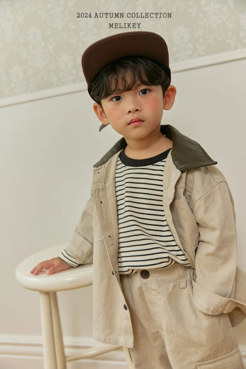 Melikey - Korean Children Fashion - #kidsshorts - Leather Collar Shirts - 4