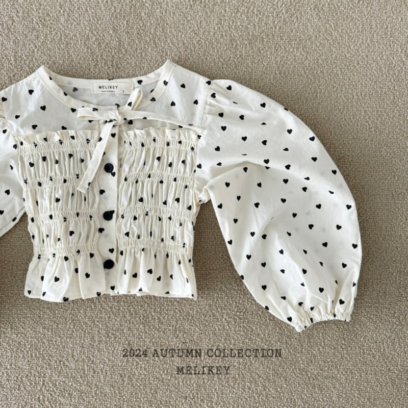 Melikey - Korean Children Fashion - #kidsshorts - Half Tucking Blouse - 4