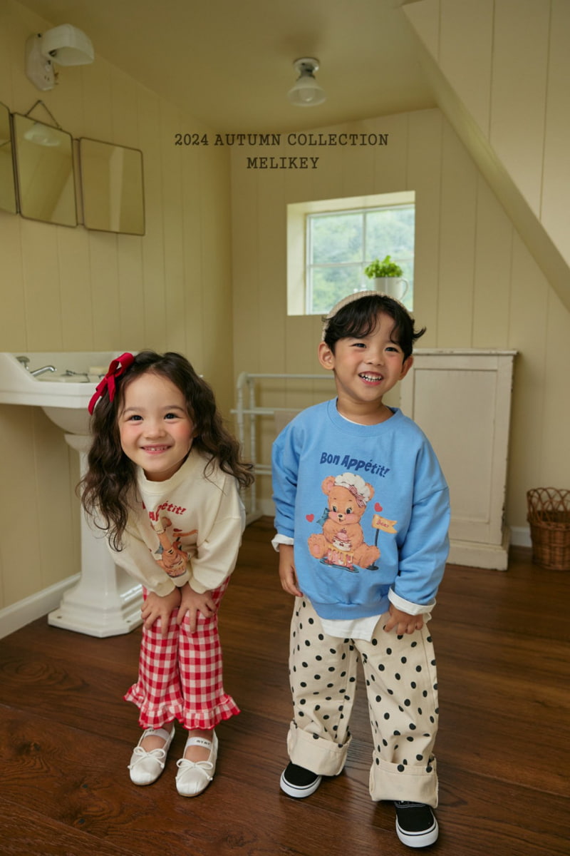 Melikey - Korean Children Fashion - #kidsstore - Dot Cotton Pants - 8