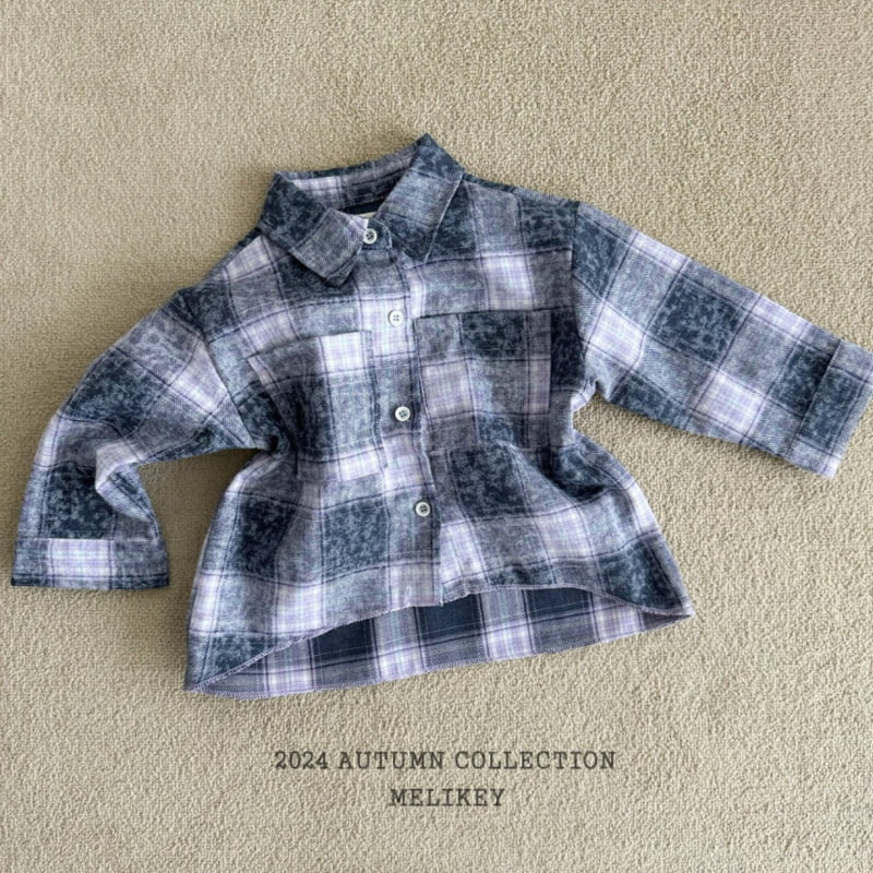 Melikey - Korean Children Fashion - #kidzfashiontrend - Vintage Check Shirt - 6