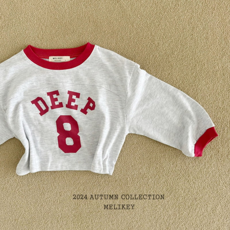 Melikey - Korean Children Fashion - #kidsstore - Deep 8 Tee - 4