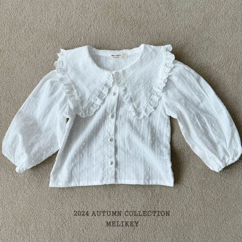 Melikey - Korean Children Fashion - #littlefashionista - French Frill Blouse - 12