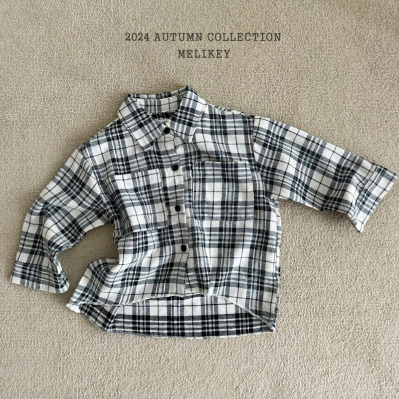 Melikey - Korean Children Fashion - #magicofchildhood - Vintage Check Shirt - 9