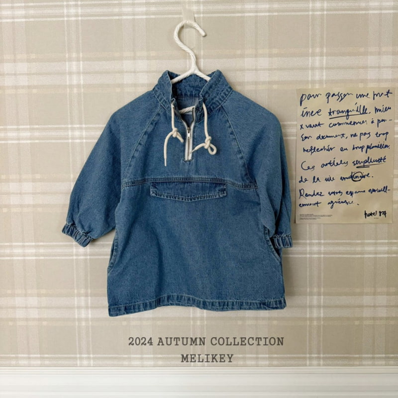 Melikey - Korean Children Fashion - #magicofchildhood - Denim Anorak One-piece - 7