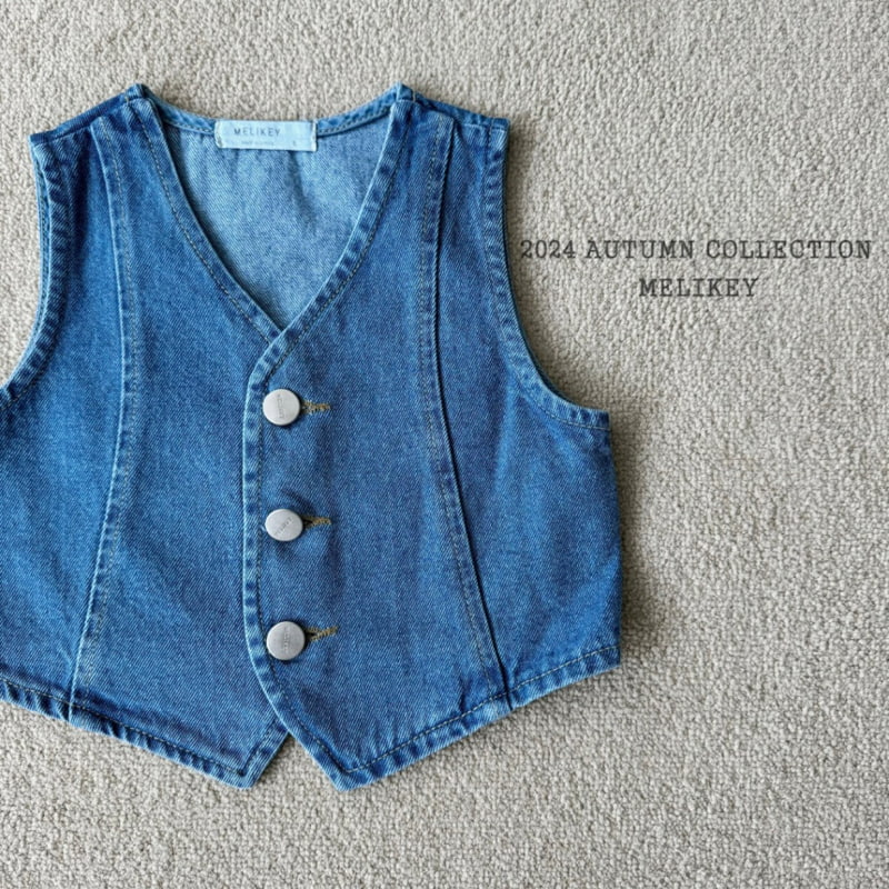 Melikey - Korean Children Fashion - #magicofchildhood - Texas Denim Vest - 6