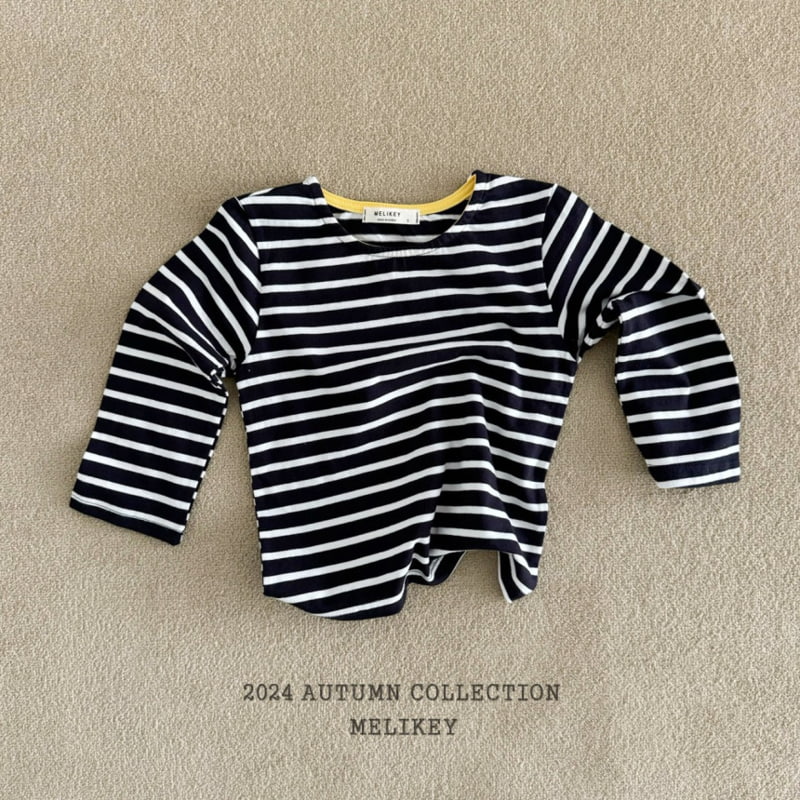 Melikey - Korean Children Fashion - #magicofchildhood - Heart Stripe Tee - 5