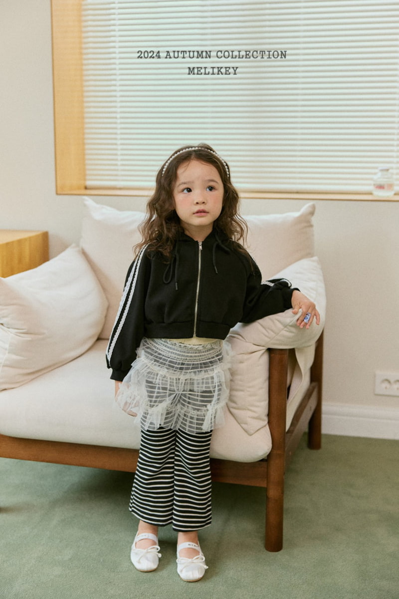 Melikey - Korean Children Fashion - #minifashionista - Stripe Rib Bootscut Pants - 12