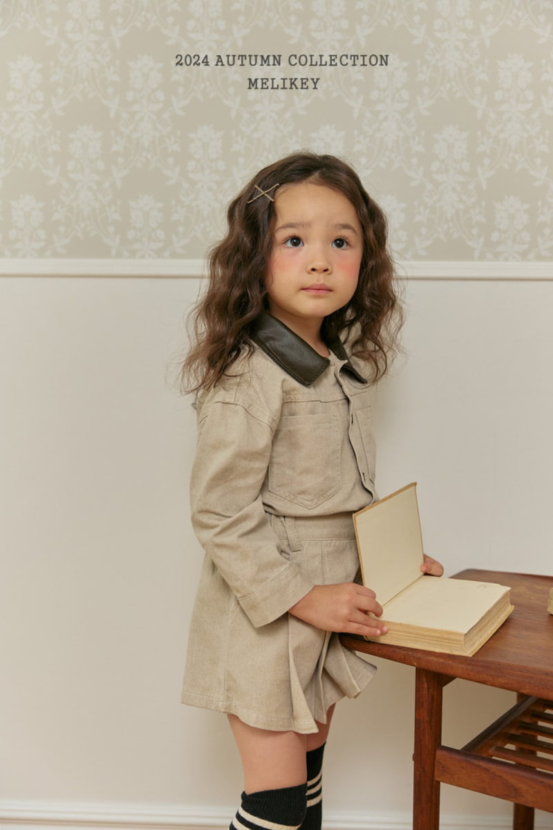 Melikey - Korean Children Fashion - #minifashionista - Leather Collar Shirts - 9