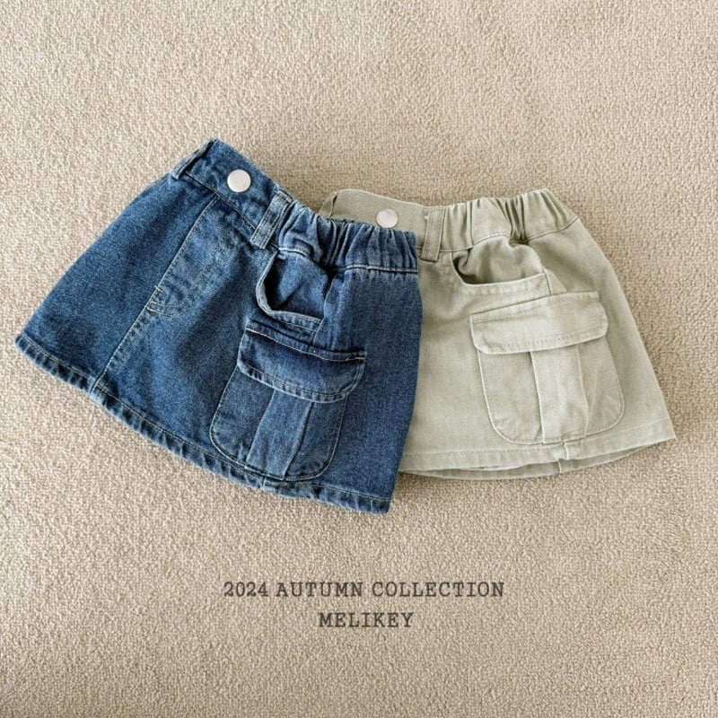 Melikey - Korean Children Fashion - #minifashionista - Cargo Mini Skirt - 2