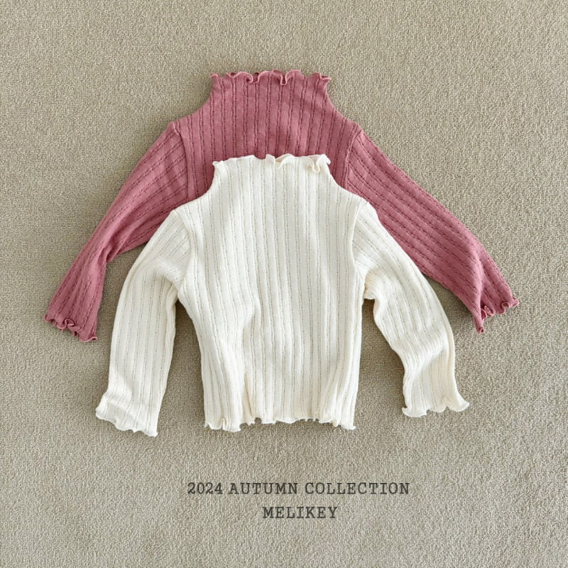 Melikey - Korean Children Fashion - #minifashionista - Knit Rib Wave Tee