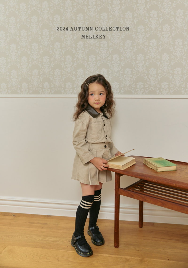 Melikey - Korean Children Fashion - #prettylittlegirls - Leather Collar Shirts - 10