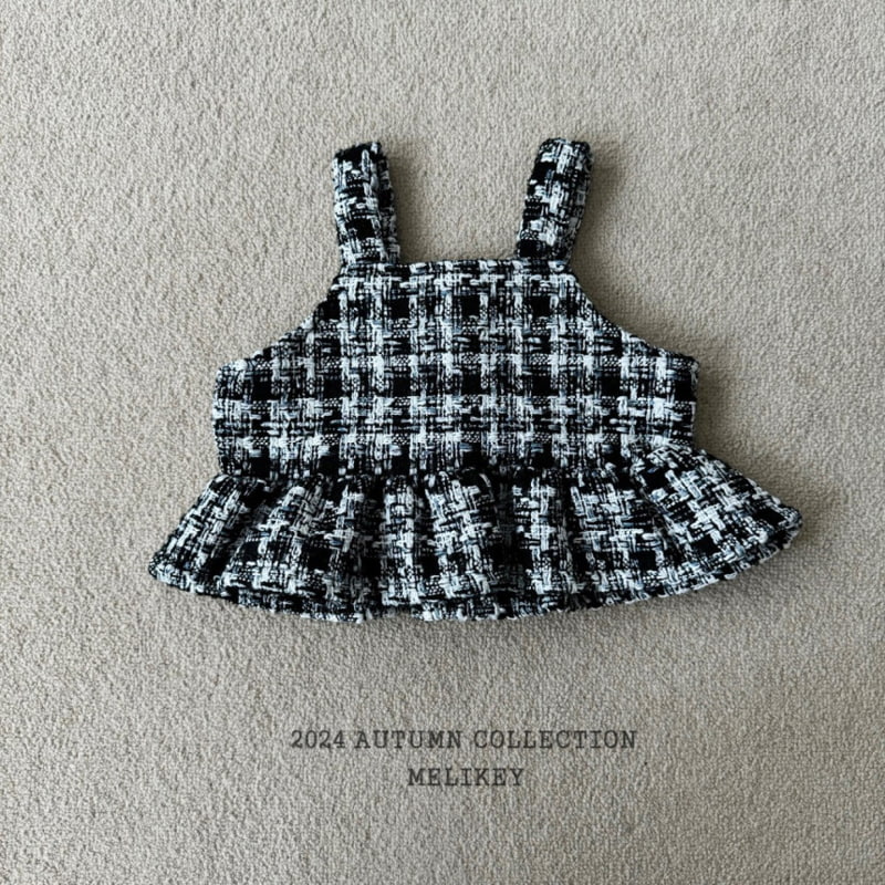 Melikey - Korean Children Fashion - #prettylittlegirls - Tweed Bustier - 5