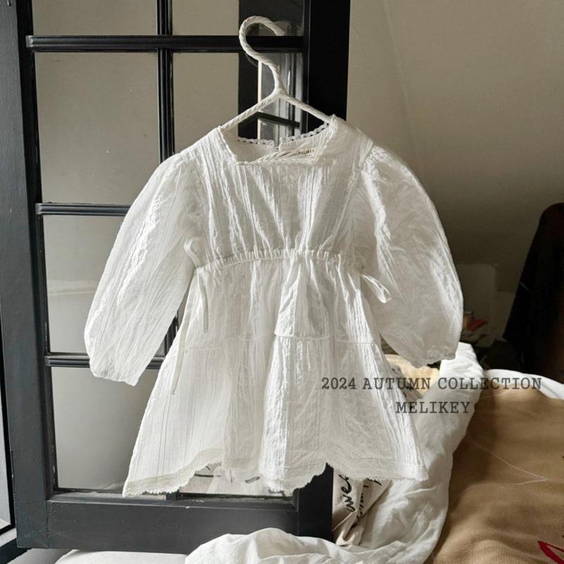 Melikey - Korean Children Fashion - #minifashionista - Pure Lace One-piece - 4