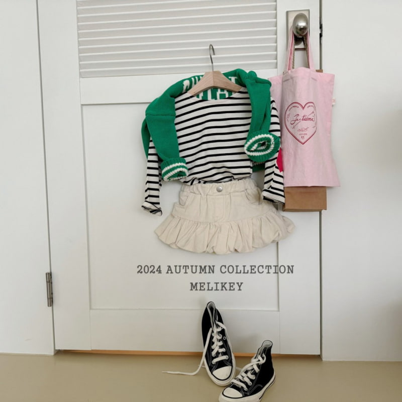 Melikey - Korean Children Fashion - #stylishchildhood - Heart Stripe Tee - 10