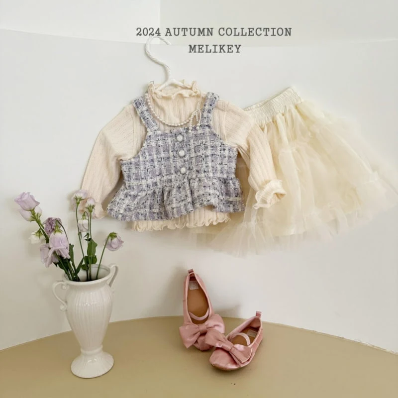 Melikey - Korean Children Fashion - #todddlerfashion - Amore Cha Skirt - 11