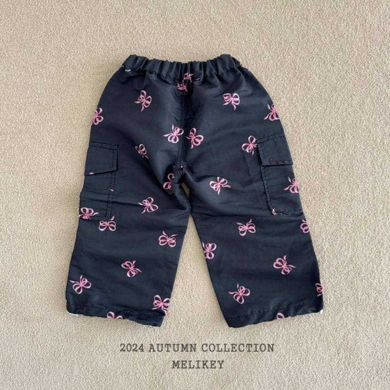 Melikey - Korean Children Fashion - #toddlerclothing - Two Ribbon Cargo Pants - 9