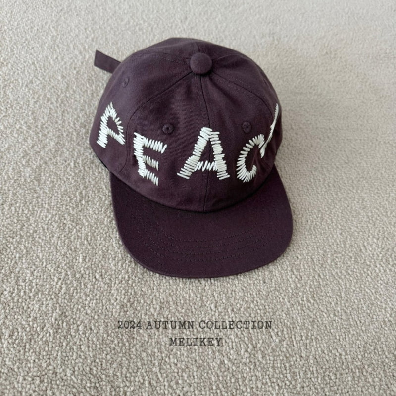 Melikey - Korean Children Fashion - #toddlerclothing - Peace Ball Cap - 8