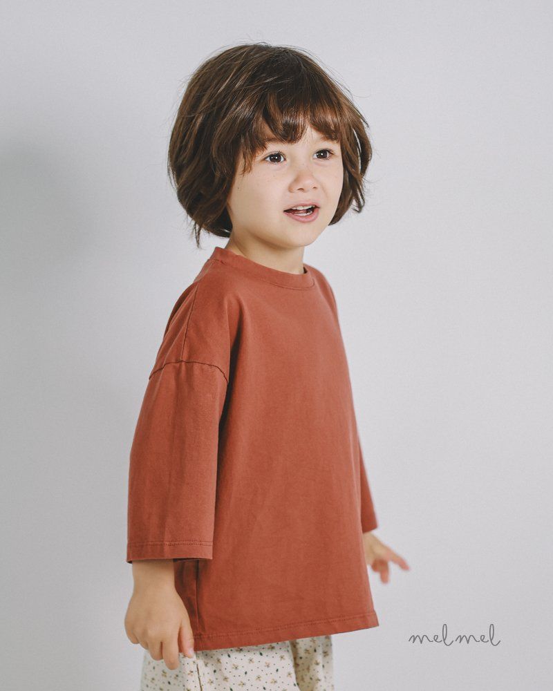 Melmel - Korean Children Fashion - #childofig - Natural Midi Tee - 3