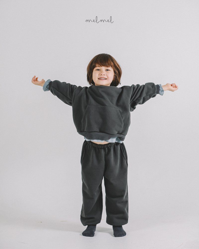 Melmel - Korean Children Fashion - #childofig - Pocket Sweatshirts Set-up - 3