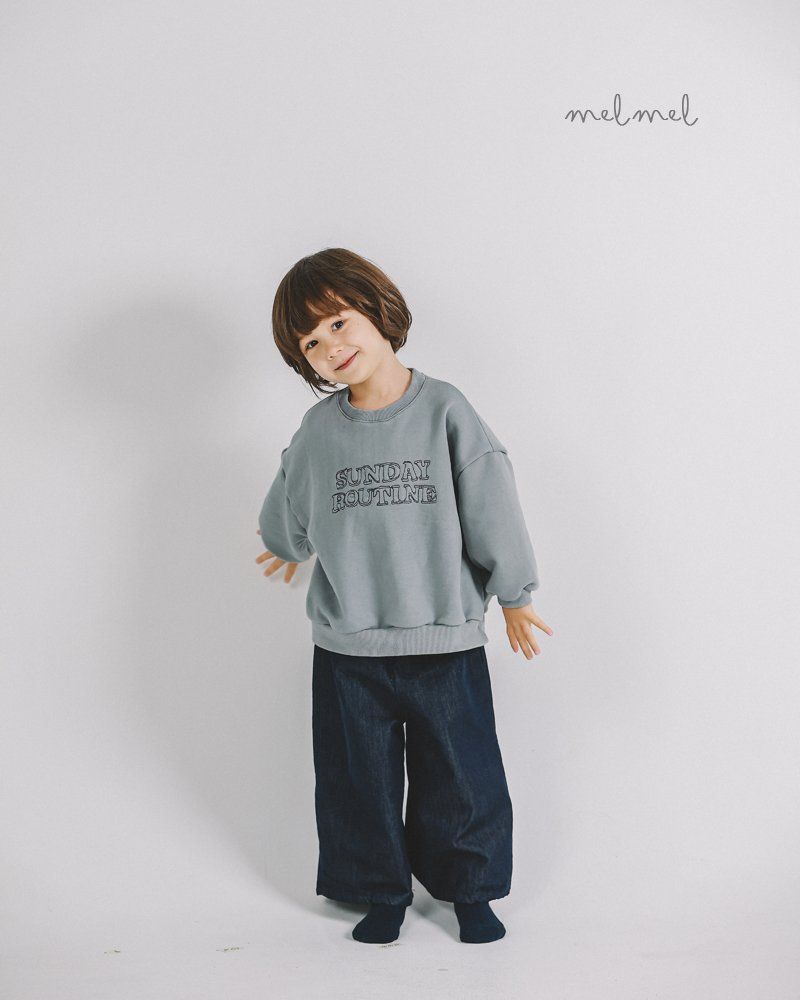 Melmel - Korean Children Fashion - #childrensboutique - Sunady Routine Sweatshirts - 11