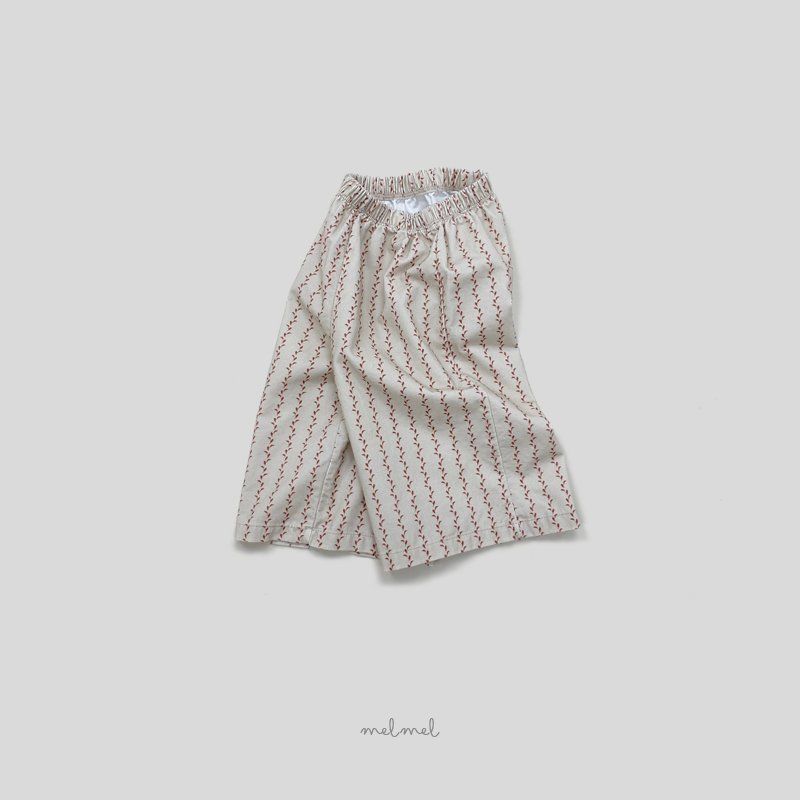 Melmel - Korean Children Fashion - #designkidswear - Stripe Wide Pants