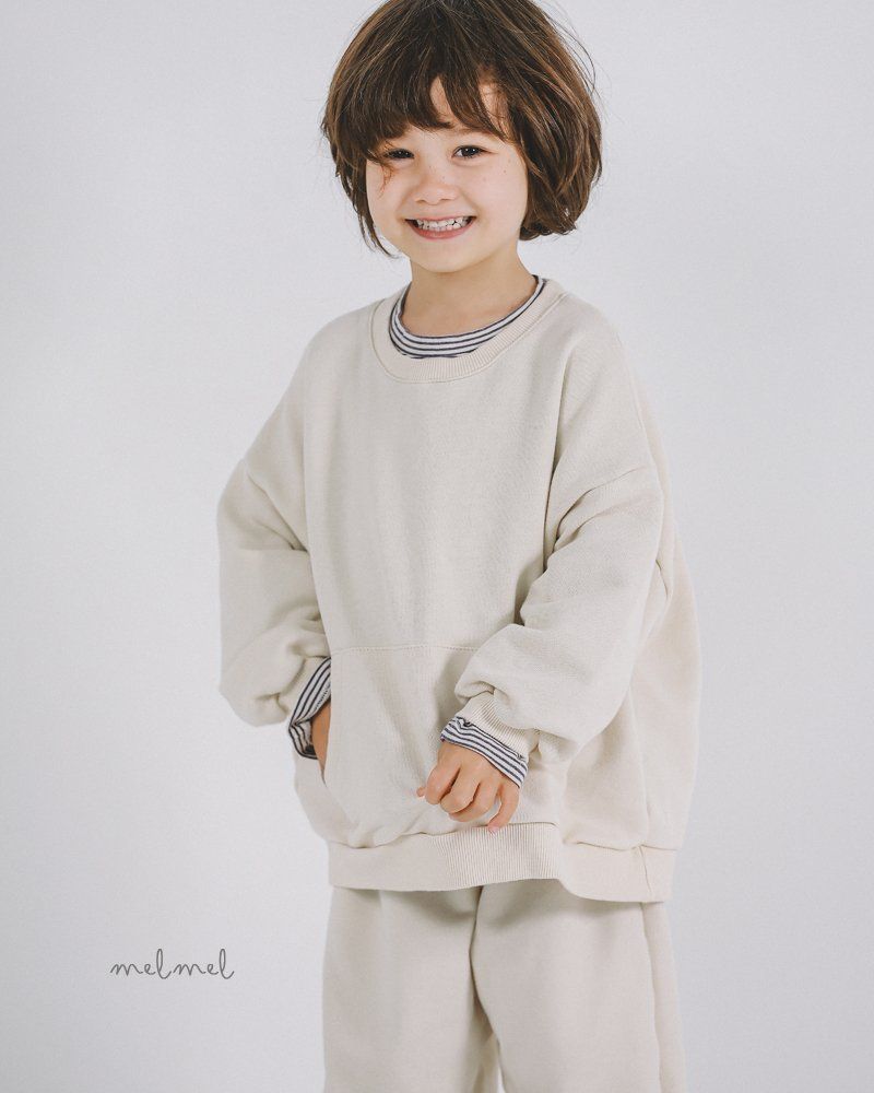 Melmel - Korean Children Fashion - #designkidswear - Pocket Sweatshirts Set-up - 5